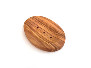 Olive Wood Oval Soap Dish