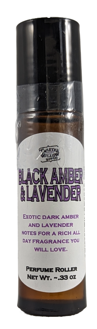 Black Amber & Lavender Perfume Roller