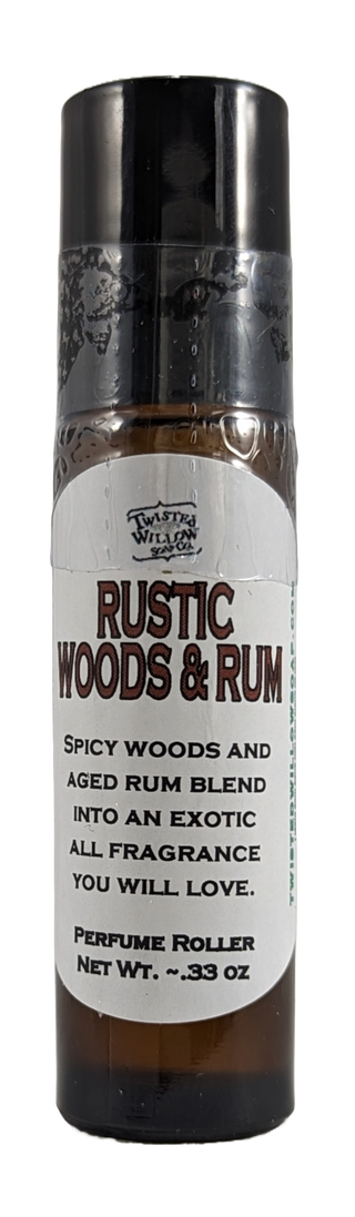 Rustic Woods & Rum Perfume Roller
