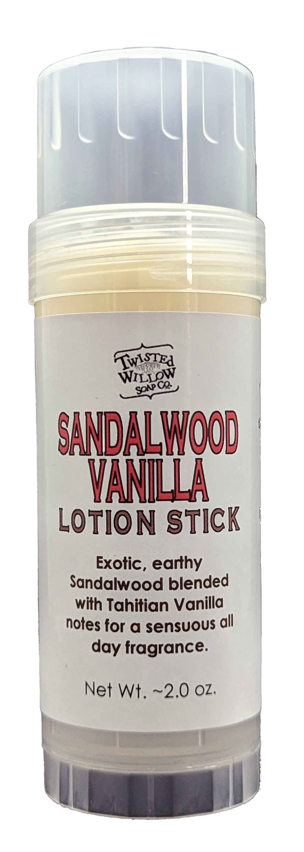 Sandalwood Vanilla Lotion Stick – Twisted Willow Soap Company