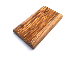 Olive Wood Rectangular Slotted Soap Dish