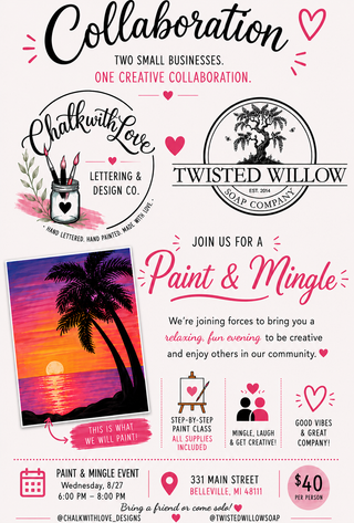 August 27 - Paint & Mingle with Chalk with Love!
